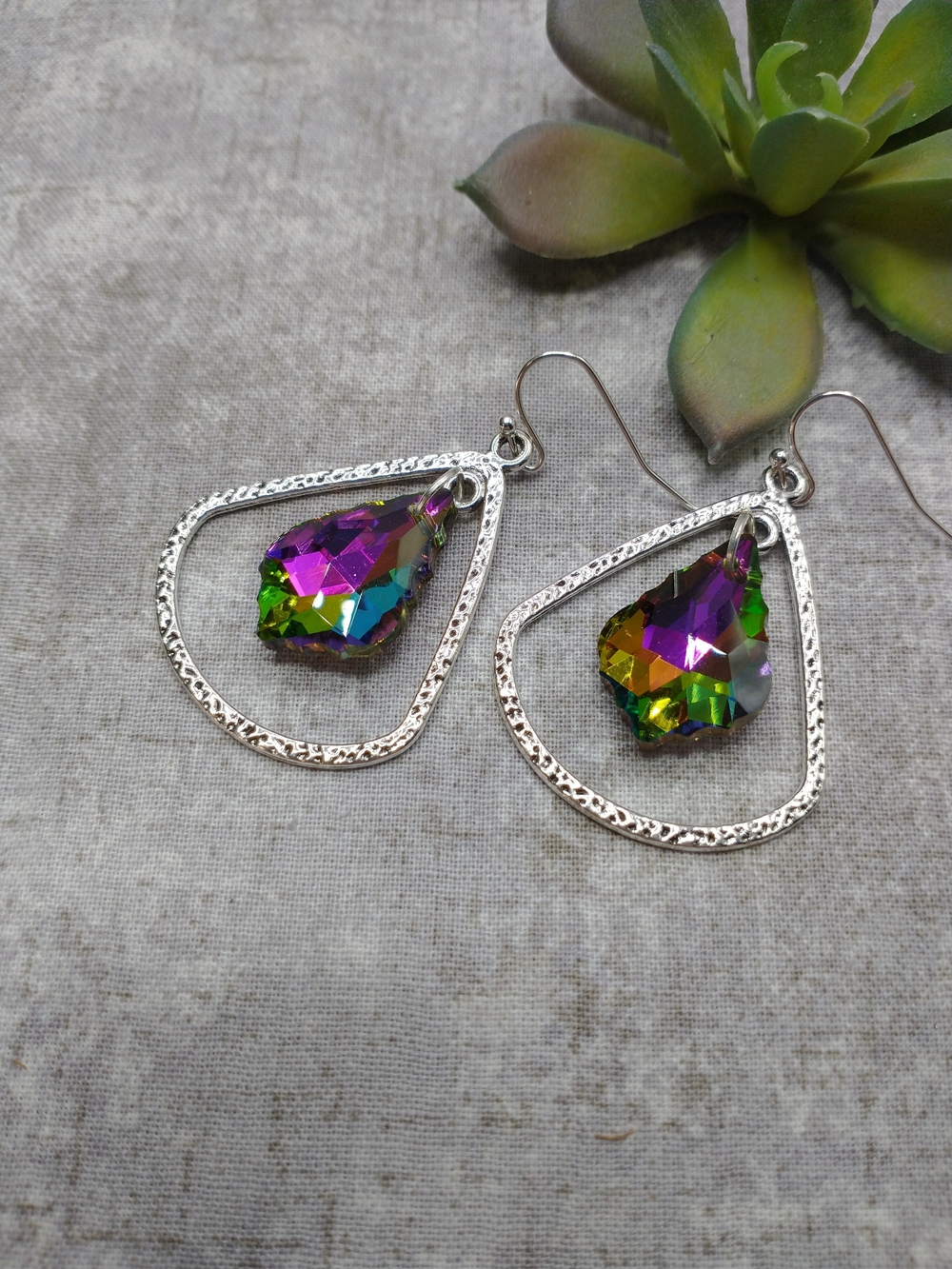 New Crystal Drop Earrings